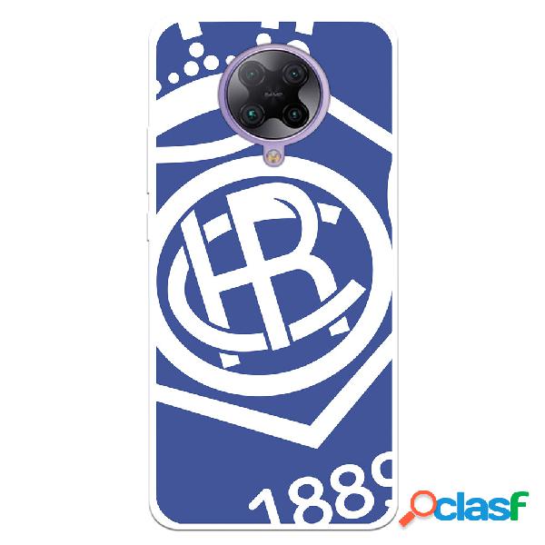 Funda para Xiaomi Redmi K30 Pro del Recre Escudo Fondo azul