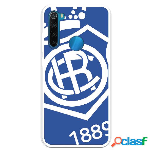 Funda para Xiaomi Redmi Note 8 del Recre Escudo Fondo azul -