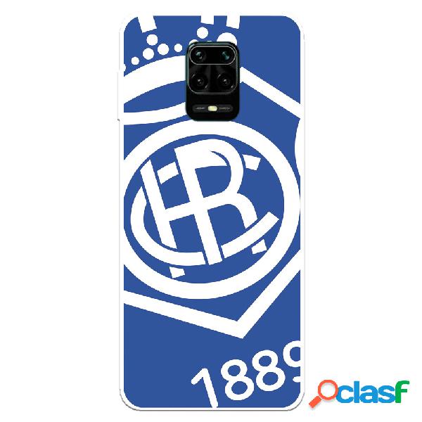 Funda para Xiaomi Redmi Note 9S del Recre Escudo Fondo azul