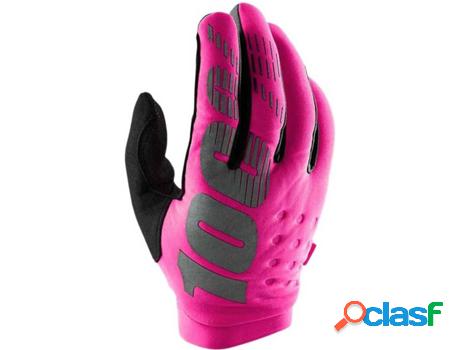 Guantes para Mujer 100% Bri Neon Negro Rosa