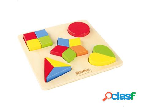 Juego Didáctico WOOMAX Puzzle de madera geométrico (1