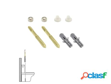Kit sanitario fija wc 5x75 mm. bicromatado (2 piezas)