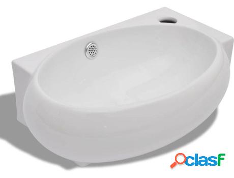 Lavabo VIDAXL Orificio Grifo Cerámico (Negro)