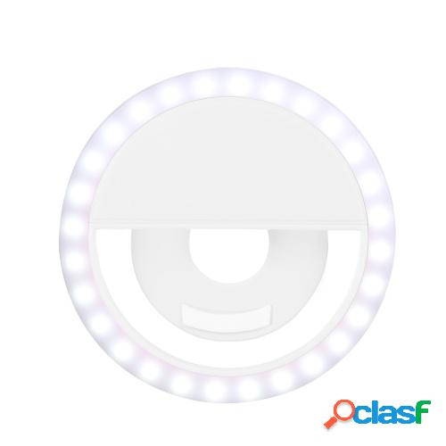 Led Selfie Light Circle Flash Fill Clip Cámara Lámpara Luz