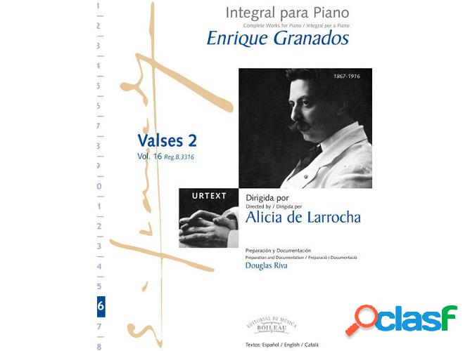 Libro Valses 2 de E Granados (Español)