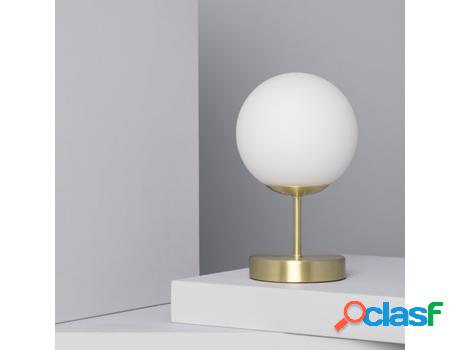 Lámpara de Mesa LEDKIA (Dorado - E14 - 25 W - Aluminio -
