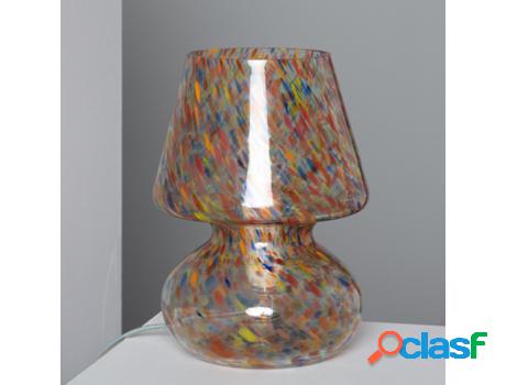 Lámpara de Mesa LEDKIA (Multicolor - E14 - 25 W - Vidrio)