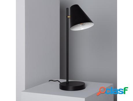 Lámpara de Mesa LEDKIA (Negro - E14 - 40 W - Metal)
