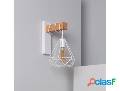 Lámpara de Pared LEDKIA (Blanco - E27 - 40 W - Metal)