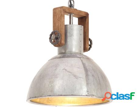 Lámpara de Suspensión VIDAXL Gris (25W - Hierro - 30x37
