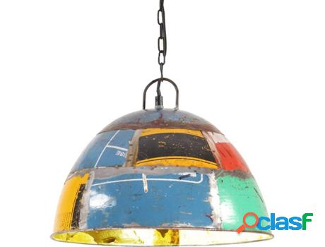Lámpara de Suspensión VIDAXL Multicolor (25W - Hierro -