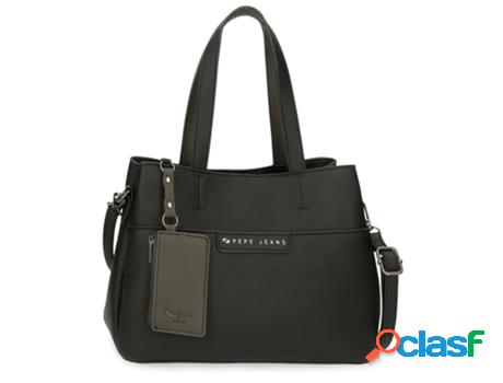 Mala PEPE JEANS Piere (Pele Sintética - Negro - 27 x 22 x