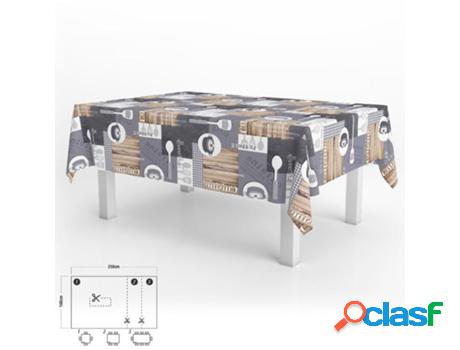 Mantel hule rectangular cuisin. impermeable antimanchas pvc