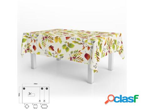 Mantel hule rectangular hojas otoño impermeable antimanchas