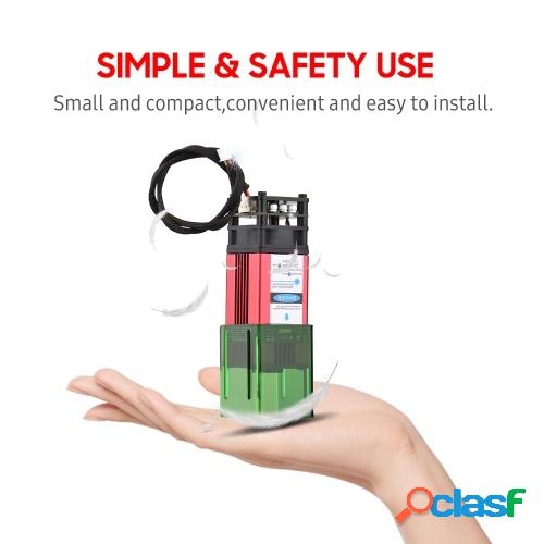 Módulo láser de 450nm 40W con cubierta protectora Cabezal