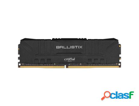 Memoria RAM DDR4 BALLISTIX (1 x 8 GB - 3600 MHz - Negro)