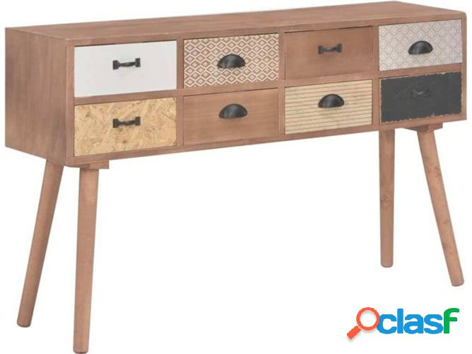 Mesa Consola VIDAXL con 8 Cajones Madera de Pino maciza