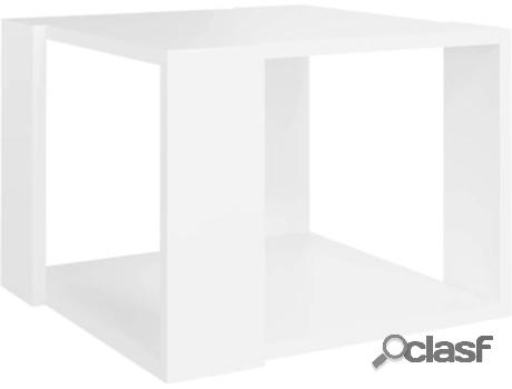 Mesa de Centro VIDAXL (Blanco - Madera Artificial - 40x40x30