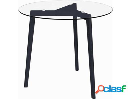 Mesa de Comedor VIDAXL 322782 (Transparente - Cristal - 80 x