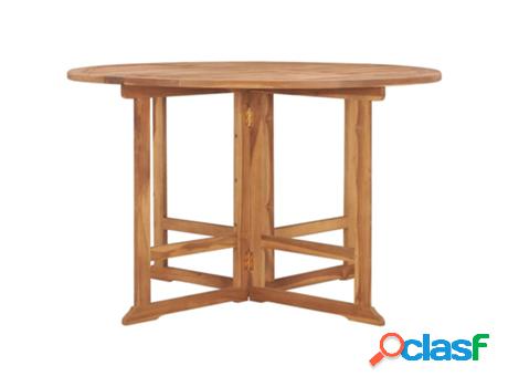 Mesa de Comedor VIDAXL de jardín plegable Marrón (Madera -