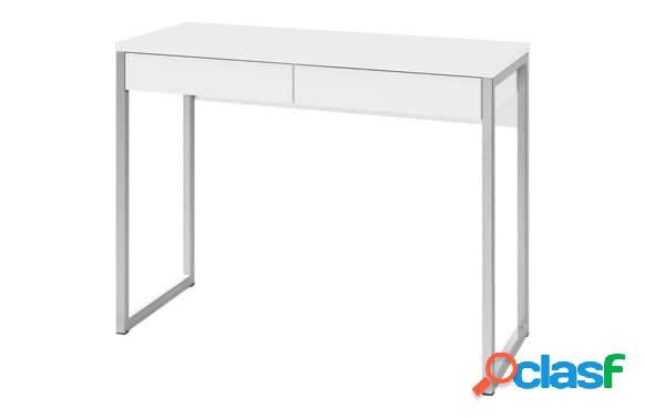 Mesa de estudio Tvilum de color blanco.101,6X40X76,5