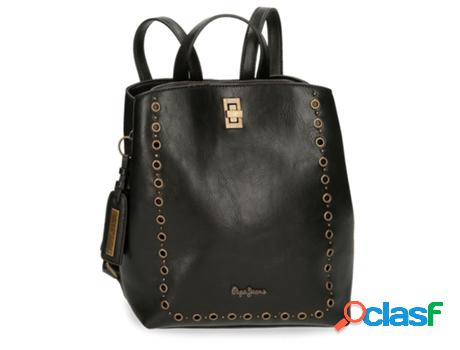 Mochila PEPE JEANS Camper (Piel Sintética - Negro - 25 x 30