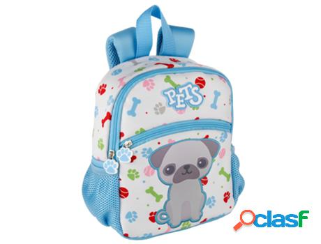 Mochila TOYBAGS Pets Bull Dog (Poliéster - Multicolor - 26