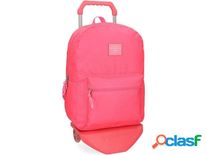 Mochila con Ruedas PEPE JEANS Cross Rosa (32 x 44 x 15 cm)