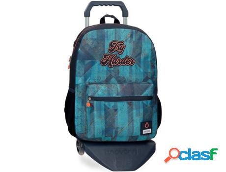 Mochila con Trolley ENSO Try Harder (Azul - 32 x 44 x 15 cm)