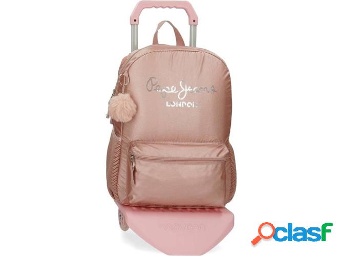 Mochila con Trolley PEPE JEANS Celia Rosa con Carro