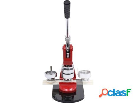 Máquina de Láminas con Cortador VIDAXL Rojo Circular 25 mm