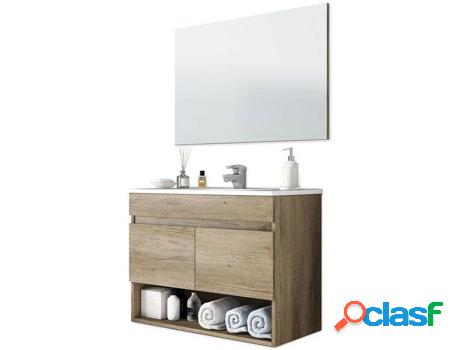 Mueble de Baño con Espejo Cotton 2 Puertas ARKITMOBEL