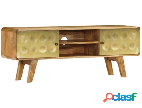 Mueble de TV ART PLANET (120x30x45cm - Madera Maciza -