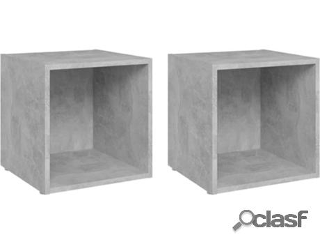 Mueble de TV VIDAXL 2 Piezas (37x35x37 cm - Madera