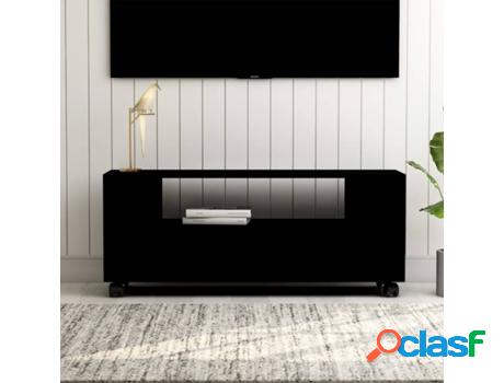 Mueble de TV VIDAXL Aglomerado Negro (120x35x43cm)