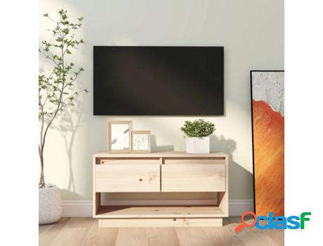 Mueble para TV VIDAXL Marrón Madera (74 x 34 x 40 cm)