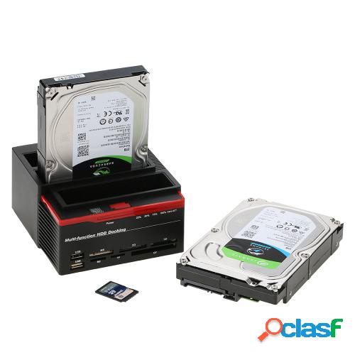 Multifuncionales 2.5 "/ 3.5" USB 3.0 a 2 puertos SATA 1
