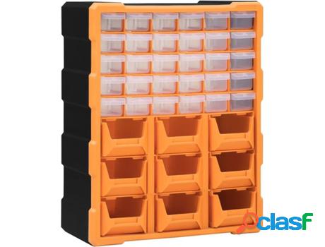 Organizador Multicajones VIDAXL con 39 Cajones Naranja