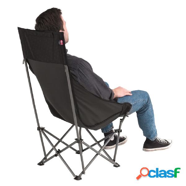 Outwell Silla de camping plegable Emilio negro