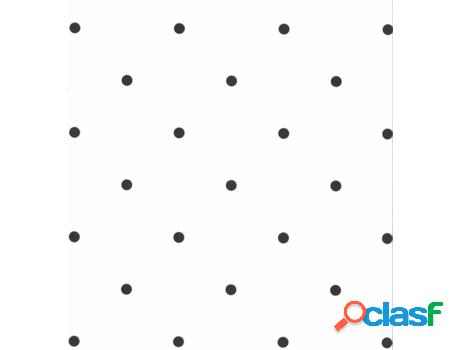 Papel de Pared FABULOUS WORLD Dots Negro (1000 x 53 cm)