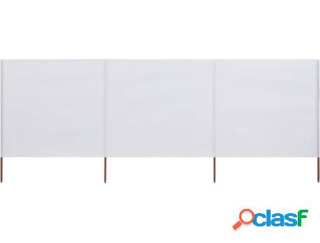 Paravientos VIDAXL (Blanco - Tela - 400x80 cm)