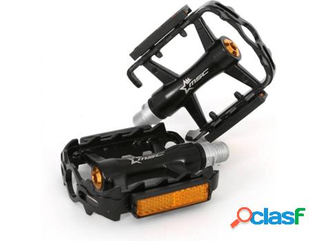 Pedales MSC Forma Crmo Black Reflectante