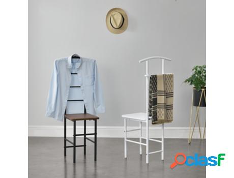 Percha [EN.CASA] Negro/Efecto nuez (MDF/Metal - 107 x 45 x