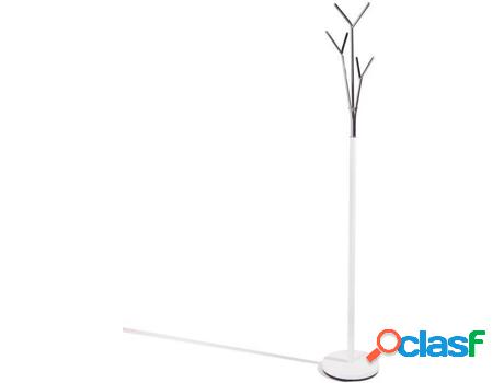 Perchero JSHOME Blanco Cromado (Acero - 28 x 175 x 28 cm)