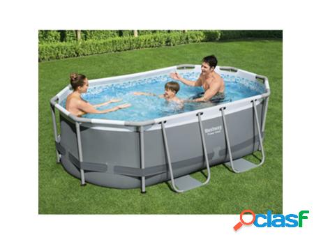 Piscina Ovalada Sobre Suelo Power Steel BESTWAY (Acero - 305