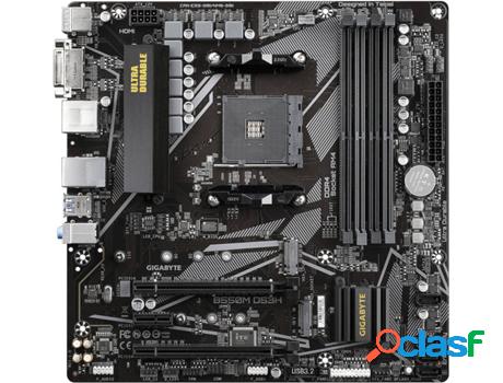 Placa Base GIGABYTE B550M DS3H (Socket AM4 - AMD B550 -