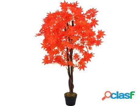 Planta Artificial VIDAXL Arce (Rojo - 12 cm)