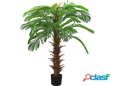 Planta Artificial VIDAXL Palma Cica (Verde - 140 cm)