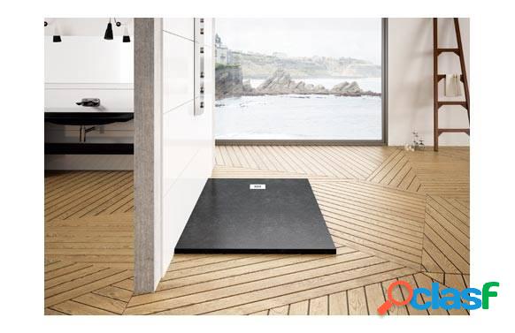 Plato de ducha de resina 120x80-Negro
