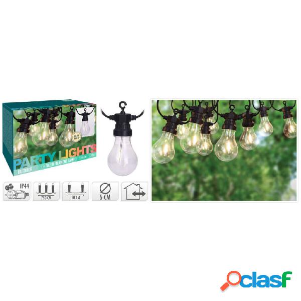 ProGarden Lámparas LED de jardín 10 lámparas 24 V